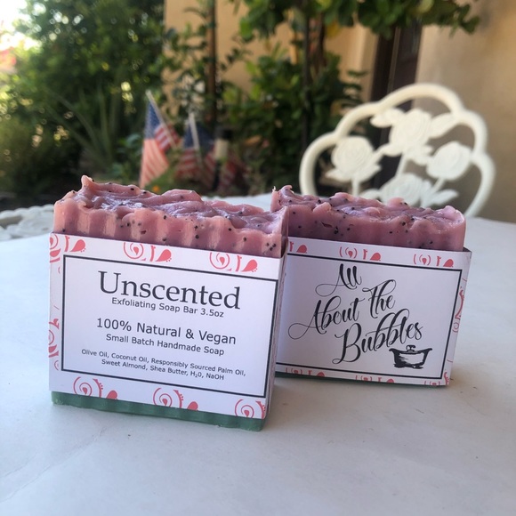 🧼Natural Vegan unscented 3.5 Oz exfoliating soap - Picture 8 of 9